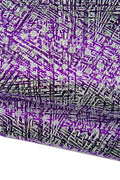METALLIC graphic PRINTED leather skin, silver, white, purple textured goatskin, soft sparkle hide for projects B19192-MT(st) La Garzarara