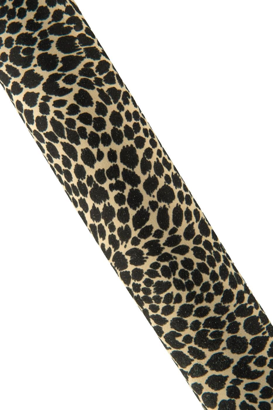 Cheetah printed leather skin, black leopard texture on beige SUEDE goatskin, soft animal printed material B19206-ST La Garzarara