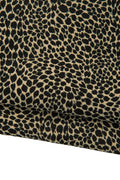 Cheetah printed leather skin, black leopard texture on beige SUEDE goatskin, soft animal printed material B19206-ST La Garzarara