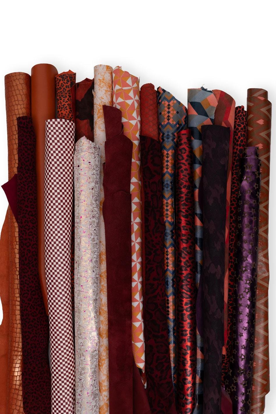 Printed leather hides, leopard camo coccodrille geometric metallic, abstract, full hides available, goatskins B19236-ST La Garzarara