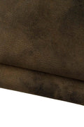 Worn Leather skin, antiqued CRACKLE goatskin, tobacco textured suede, rustic aged printed hide for crafters B19300-VT La Garzarara