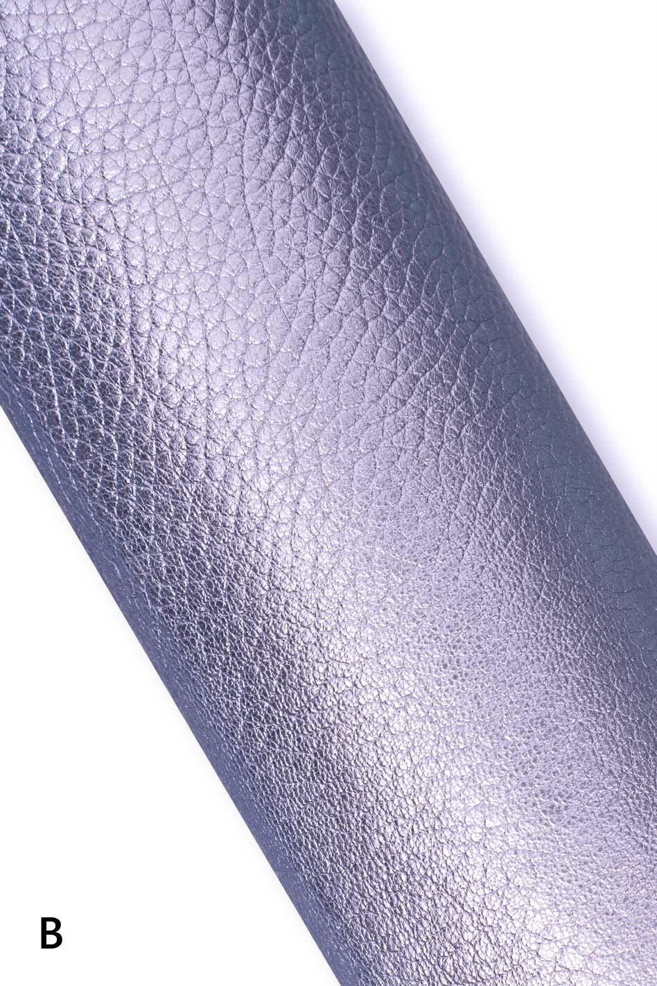 Metallic Pebbled Leather, Pearl Finish Genuine Leather Hide, Blue, Lilac, Aqua, Teal & Purple skin B19229-MT La Garzarara