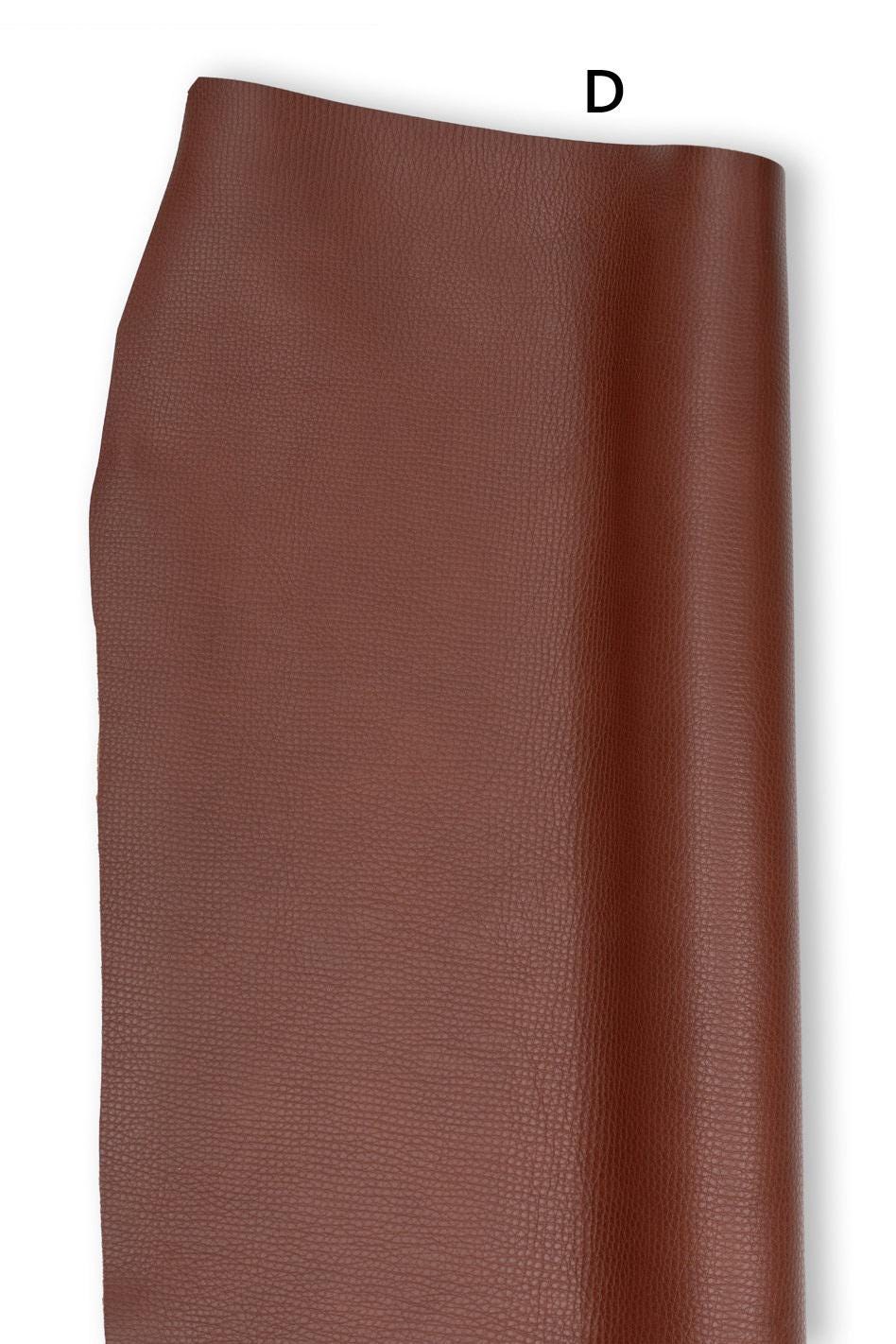 Natura fine GRAIN leather hide, soft matt grained cowhide, full grain THICK italian genuine calfskin for crafting B19249-TU La Garzarara