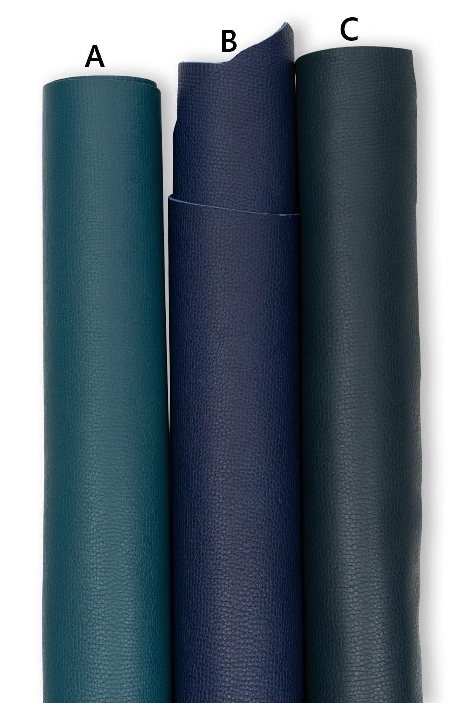 Fine Pebble GRAIN leather hides, petrolium green supple matt cowhide, natural fine grain calf skin for crafting B19246-TU La Garzarara