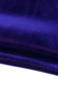 Purple PYTHON leather skin, METALLIC reptile printed cowhide glossy soft snaskin for diy projects B19271-MT(st) La Garzarara