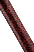 Glossy LEOPARD printed PATENT goatskin, red - pink shaded cheetah leather skin, soft bright material for diy projects B19254-ST La Garzarara