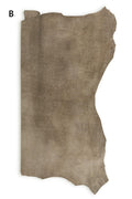 Embossed SUEDE leather skin, GRAINY printed goatskin, soft material in different shades of brown, ideal for crafting B19299-TU La Garzarara