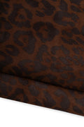 Brown LEOPARD textured leather skin, CHEETAH printed suede gaotskin, animal printed hide for crafters B18794-ST La Garzarara