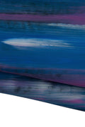 Brush Stroke paint Leather skin, blue - pink - white decorated on skin, unique hide for diy B19156-DM La Garzarara