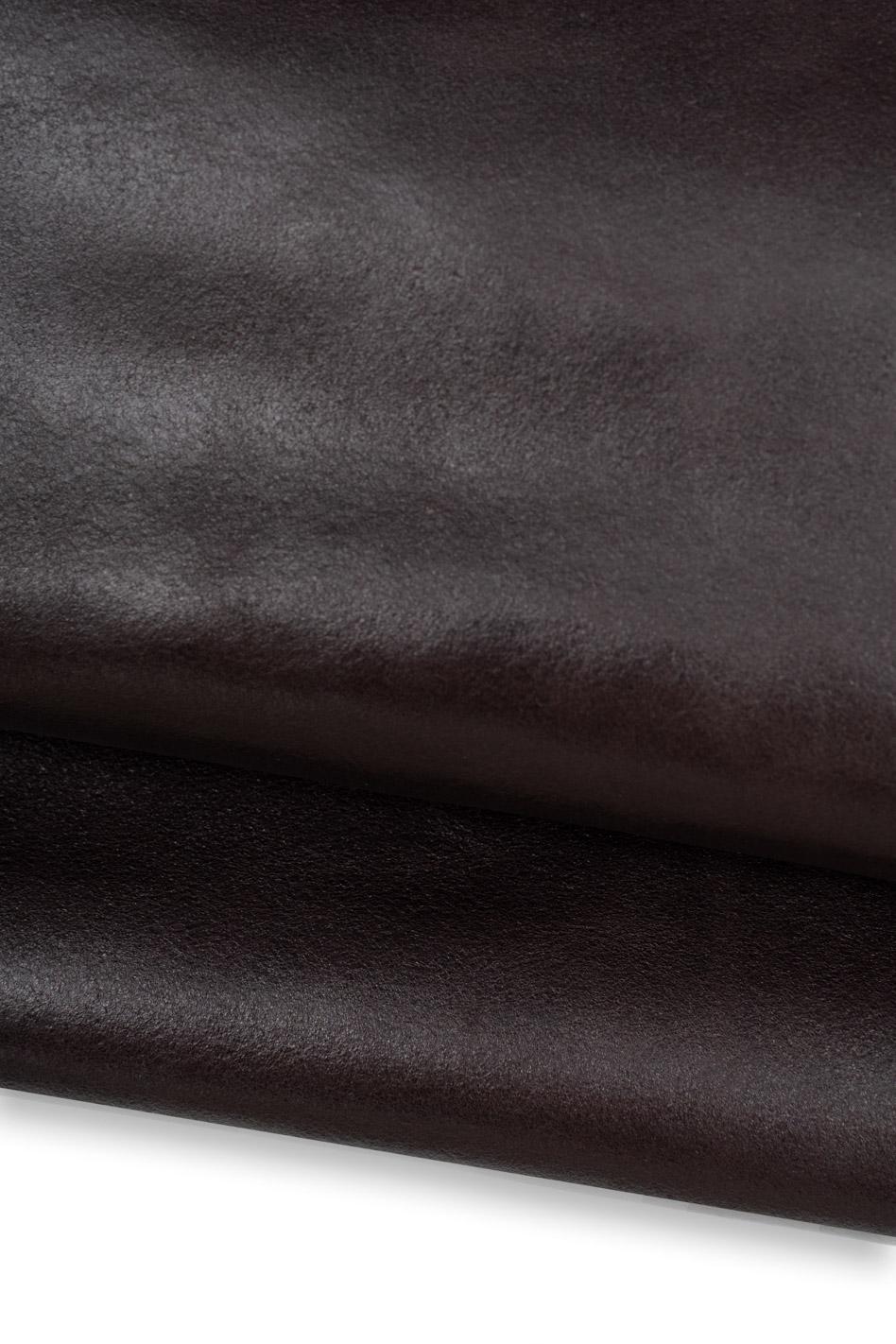 Burgundy GLOSSY leather hide, sporty SMOOTH cowhide, soft calfskin 1.1 - 1.2 mm for crafting creations B19582-TU La Garzarara