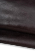 Burgundy GLOSSY leather hide, sporty SMOOTH cowhide, soft calfskin 1.1 - 1.2 mm for crafting creations B19582-TU La Garzarara