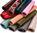 Leather scraps crocodile and python embossed pattern, reptile leather remnants assorted colors, random selection 500 g 1 kg B097 Garzarara