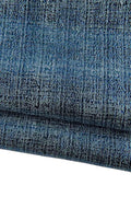 Blue textured leather skin, METALLIC washed goatskin, soft sparkle hide, 1.1 - 1.3 mm for diy projects B18848- MT(st) La Garzarara