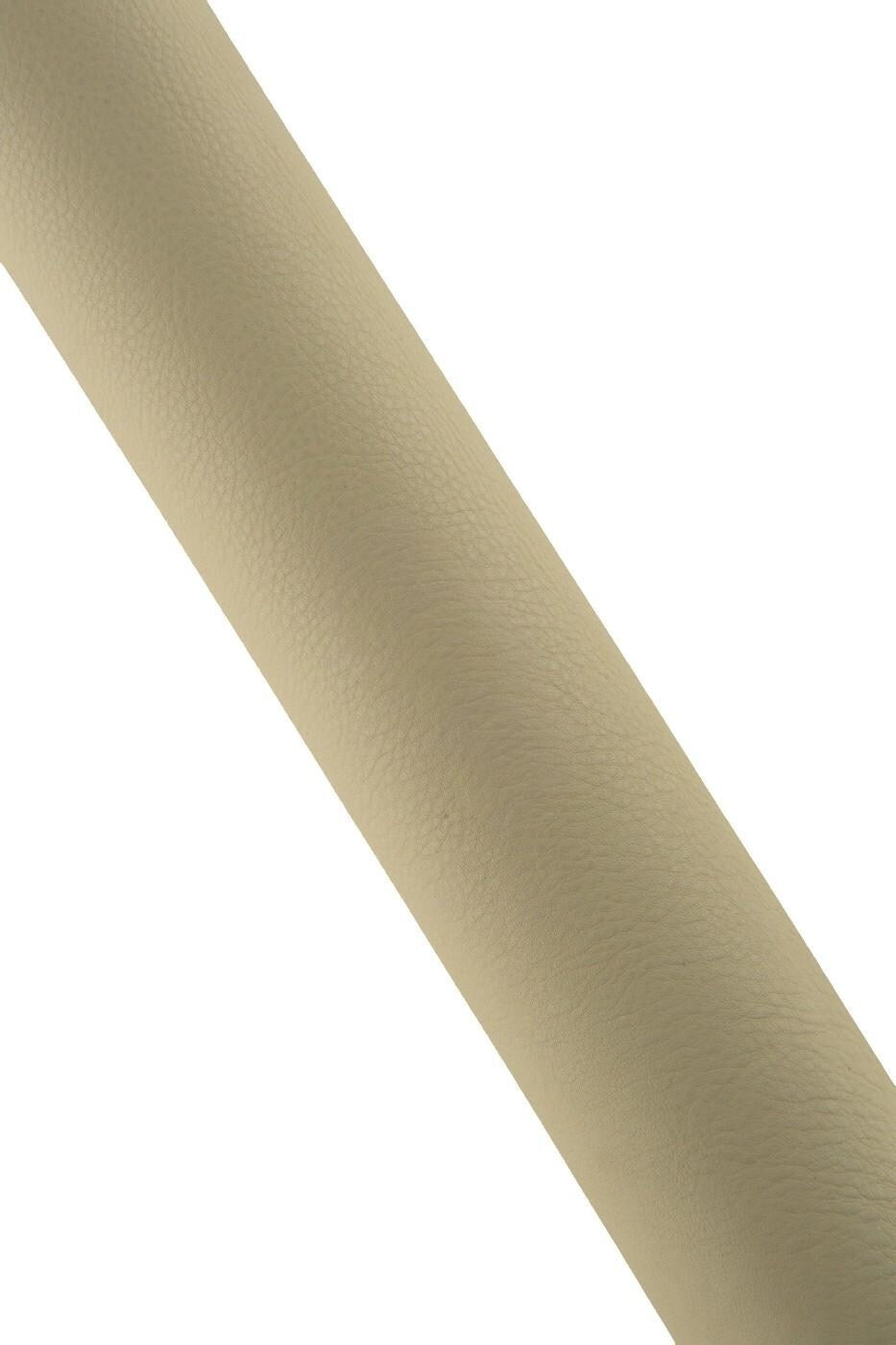 Beige genuine leather hide, MILLED soft calfskin, sporty matt THICK cowhide for crafting creations B19222-TU La Garzarara