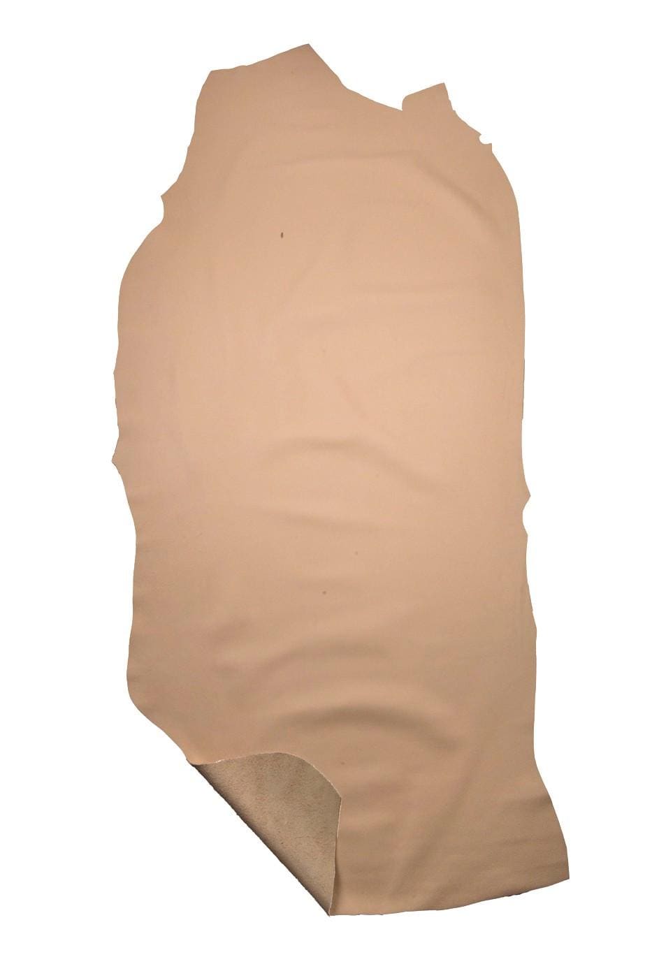 Flesh pink leather hide, SOFT MATT cowhide with light grain, matt sporty calfskin for crafting, 1.2 - 1.4 mm B19215-TU La Garzarara