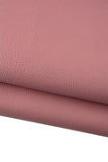 Pink PEBBLE GRAIN printed leather skin, soft matt embosse cowhide, thick calfskin for crafters 1.5-1.6 mm B19217-TU La Garzarara