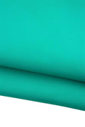 Aquamarine SMOOTH leather hide, solid color SOFT calfskin, semi glossy cowhide, 1.1 - 1.3 mm ideal for crafters B19214-TU La Garzarara