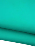 Aquamarine SMOOTH leather hide, solid color SOFT calfskin, semi glossy cowhide, 1.1 - 1.3 mm ideal for crafters B19214-TU La Garzarara