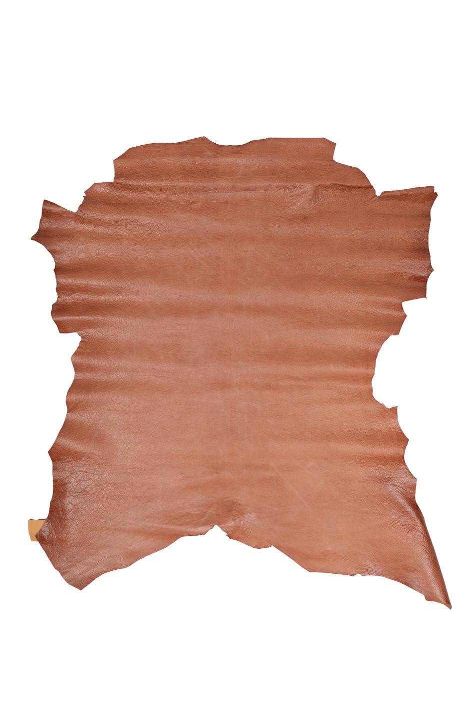 Vintage Cognac leather skin, whisky soft grain distressed hide, aged goatskin for crafters B18789-VT La Garzarara