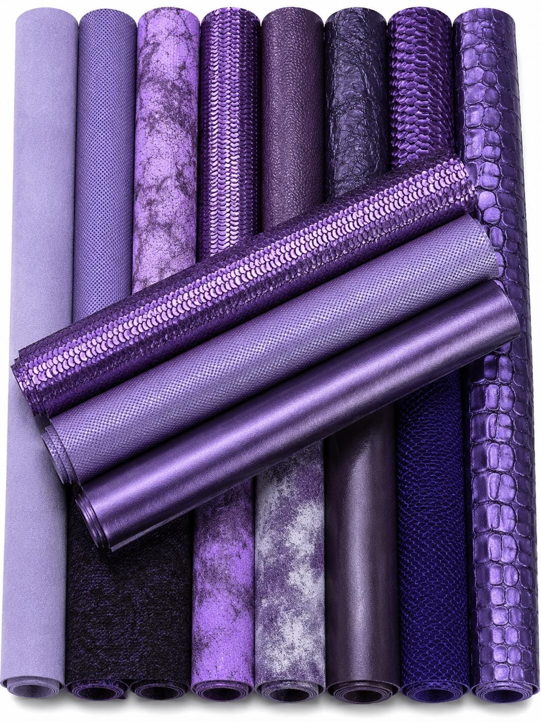 PURPLE LILAC LAVENDER Offcuts, Smooth Metallic and Printed Leather Pieces, 10 Random Scraps 6x5"/15x12 cm 10x8"/25x20 cm PREMIUM1