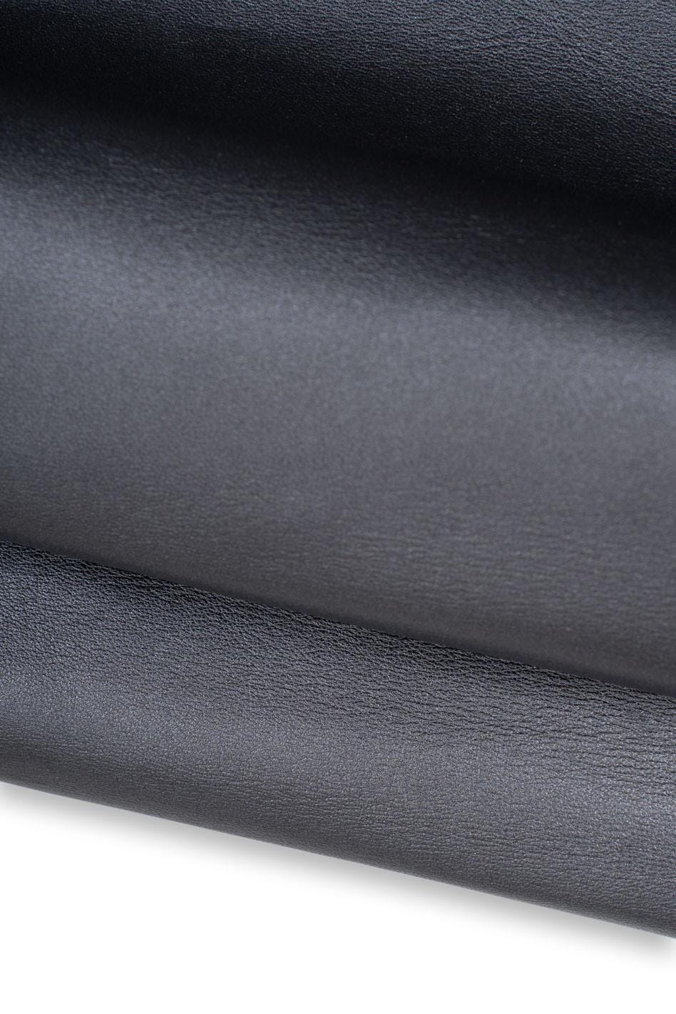 Dark grey METALLIC leather skin, SMOOTH soft charcoal sheepskin, bright soft lambskin for hobbyists B19564-MT La Garzarara