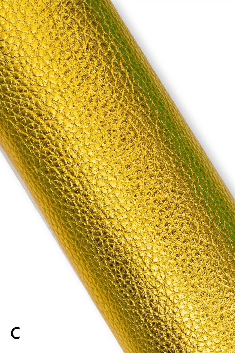 Vivid metallic leather skin, soft pearled bright goatskin, sparkle material for diy projects B19227-MT La Garzarara