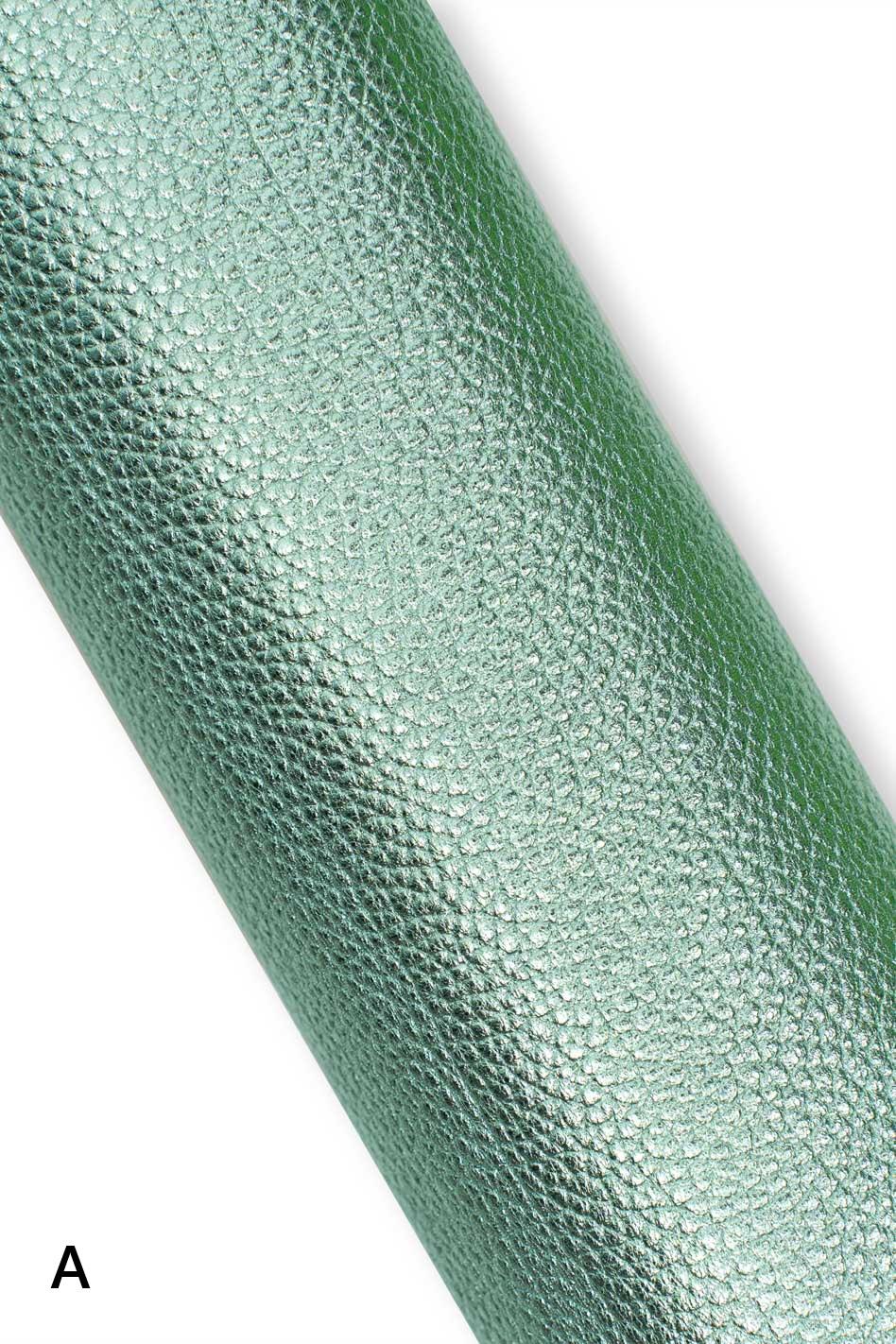 Vivid metallic leather skin, soft pearled bright goatskin, sparkle material for diy projects B19227-MT La Garzarara