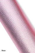 Metallic Pink Red Leather Hides, Copper, Fuchsia & Rose Gold sparkly Italian skin, pebble grain printed leather B19228-MT La Garzarara