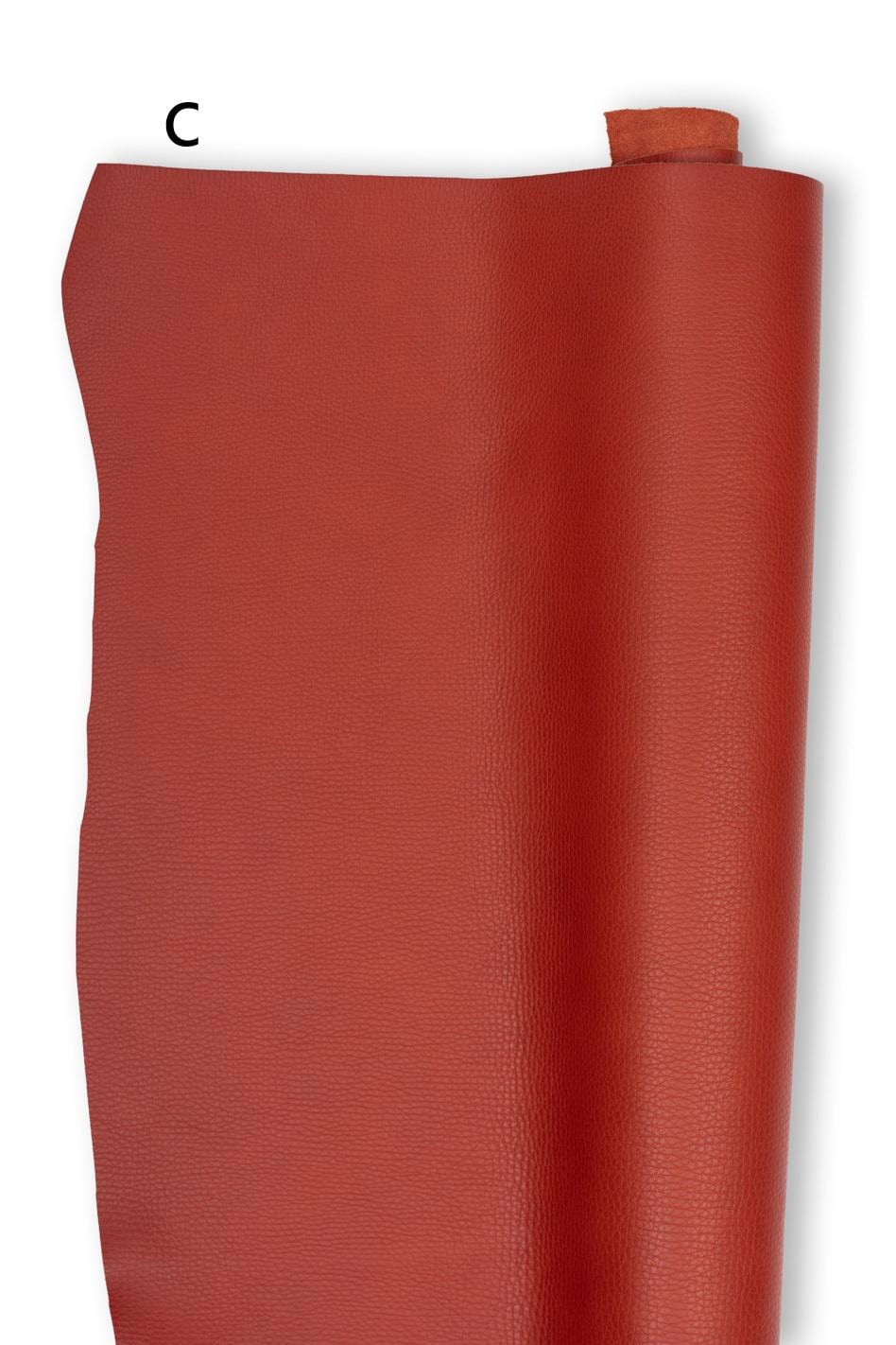 Natura fine GRAIN leather hide, soft matt grained cowhide, full grain THICK italian genuine calfskin for crafting B19249-TU La Garzarara