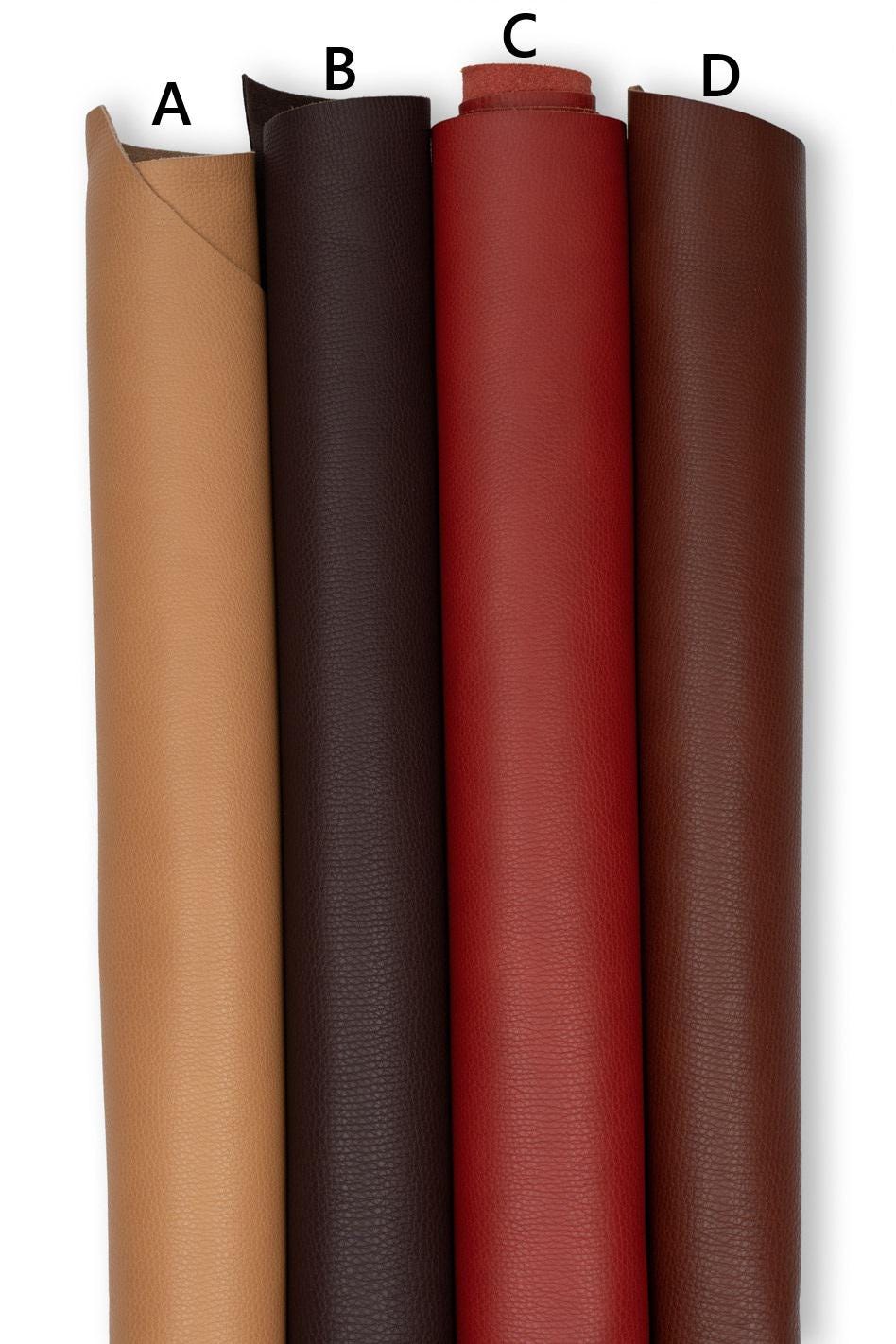 Natura fine GRAIN leather hide, soft matt grained cowhide, full grain THICK italian genuine calfskin for crafting B19249-TU La Garzarara