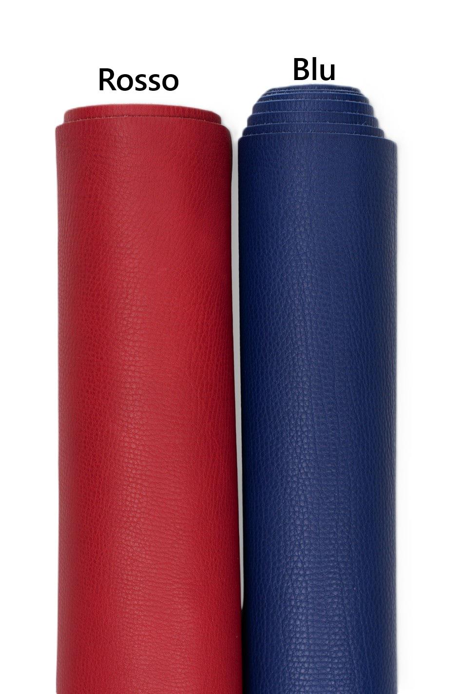 Pebble GRAIN printed leather hide, red/blue soft semi glossy cowhide, SPORTY thick calfskin for crafting B19252-TU La Garzarara
