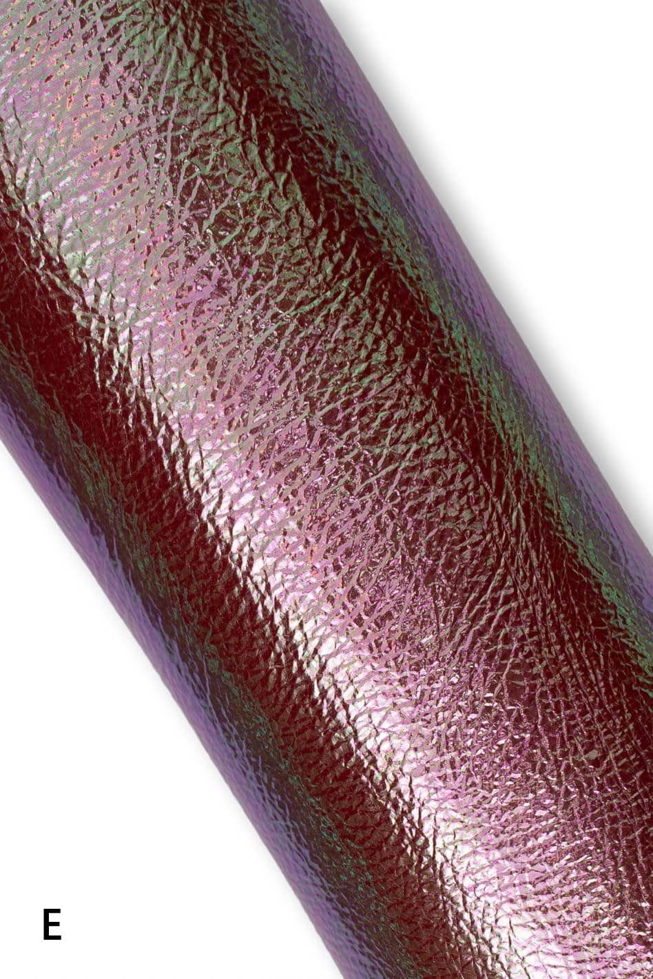 IRIDESCENT METALLIC leather skin, holographic goatskin in different colors, sparkle soft material for crafters B19242-MT La Garzarara
