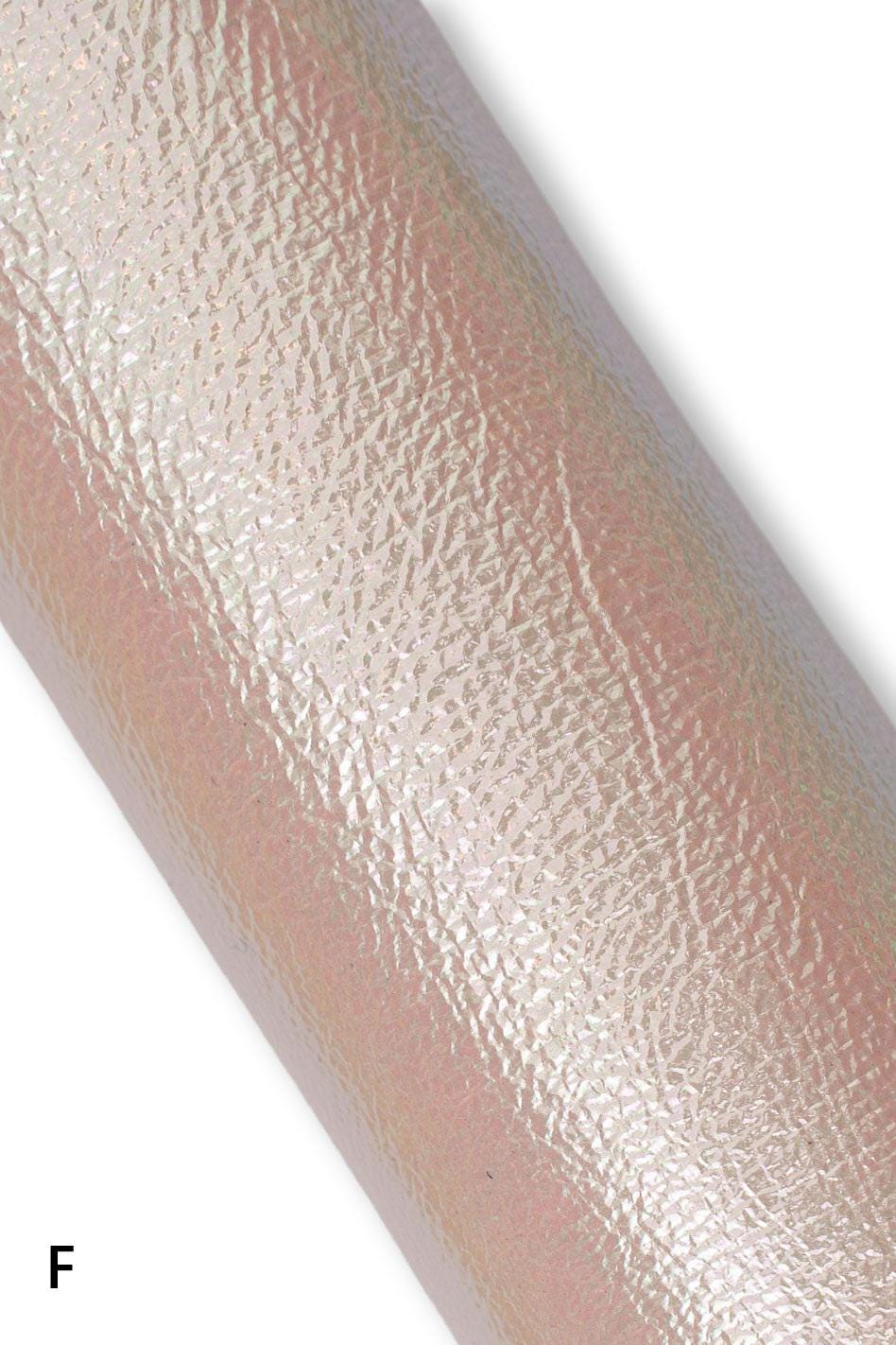 IRIDESCENT METALLIC leather skin, holographic goatskin in different colors, sparkle soft material for crafters B19242-MT La Garzarara