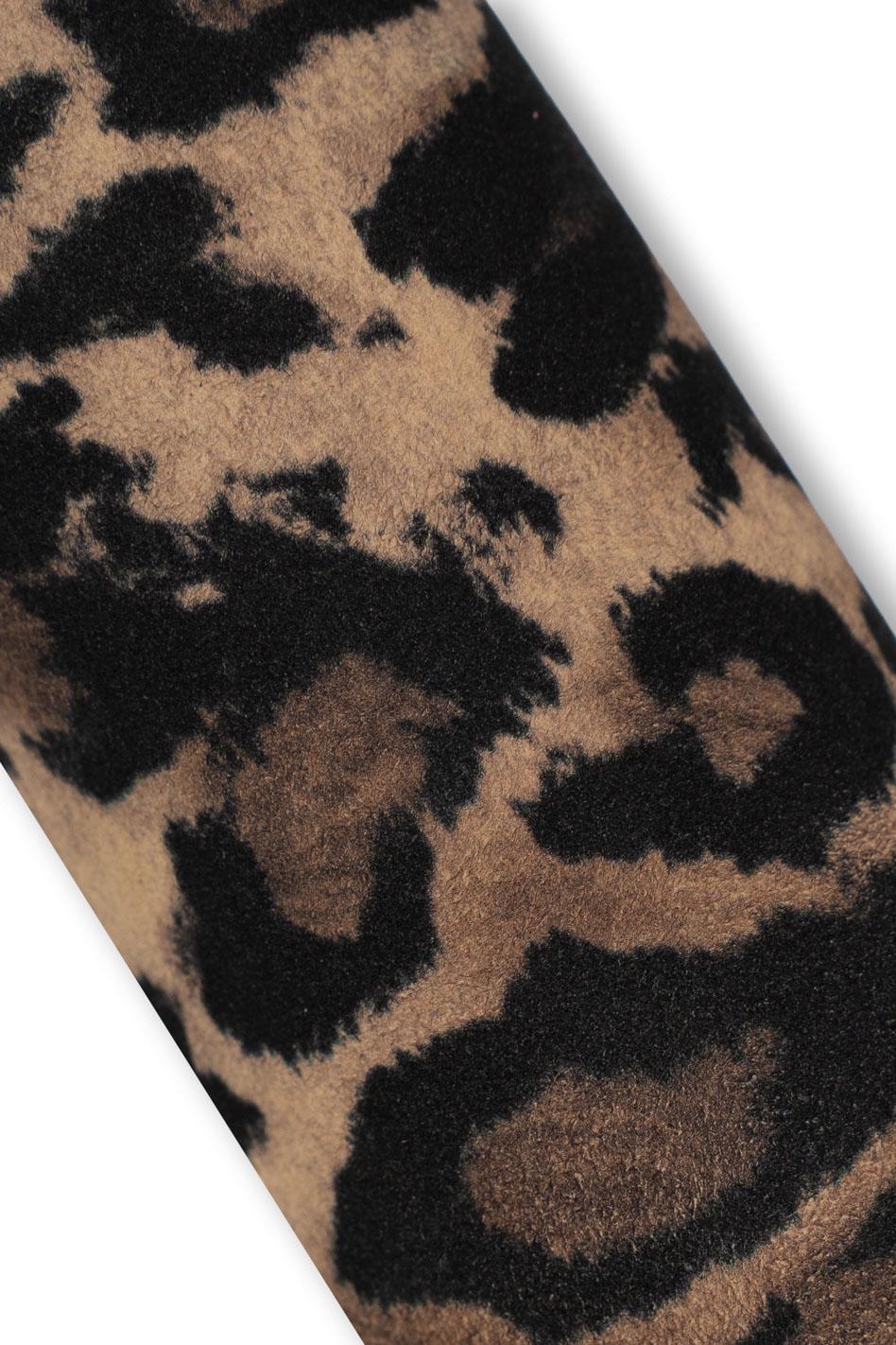 LEOPARD textured leather skin, CHEETAH pattern on goatskin, soft matt animal printed hide for hobbyists B18800-ST La Garzarara