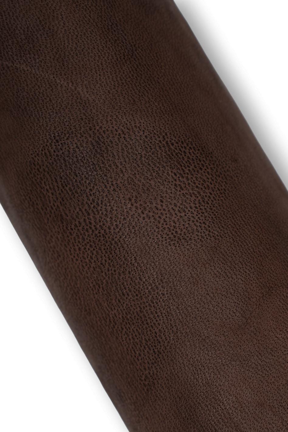Vintage sheepskin leather , chocolate brown washed lambskin, soft wrinkled distressed hide for hobbyists B19556-VT La Garzarara