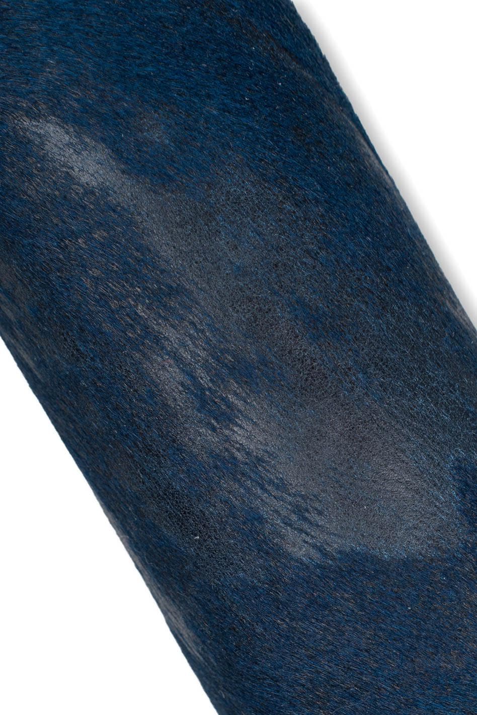 Blue Acid Wash Hair-on Leather, Distressed pony skin Italian Leather, Vintage Pony Hair Leather for Bags0.7 - 0.9 mm B19576-CV La Garzarara