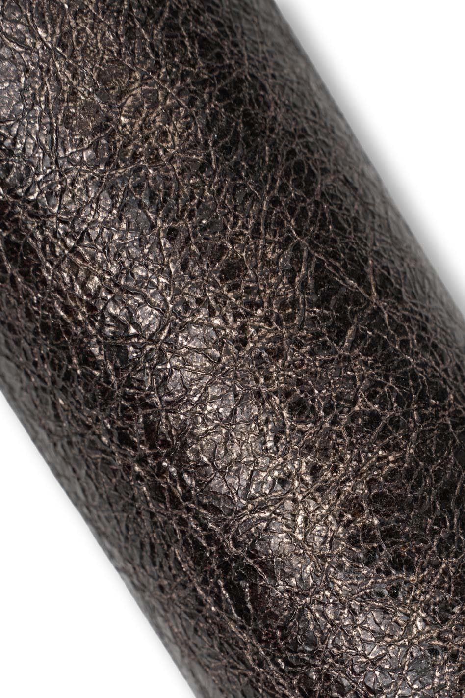 Textured Metallic Leather Hide, Dark Bronze Leather Skin, Abstract Micro Texture Finish for Bags, B19591-MT(st) La Garzarara