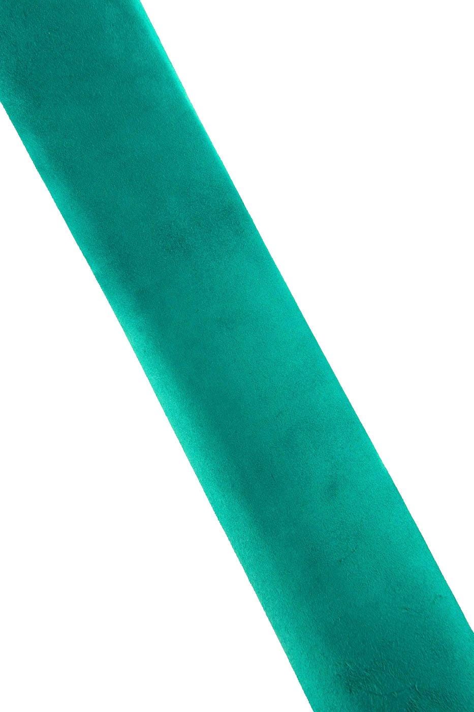 Turquoise SUEDE leather hide, solid color SOFT baby calf, 0.7 - 0.9 mm , ideal for crafters B19138-TU La Garzarara