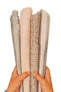 Bundle of 4 powder PINK - beige leather skins, pack of solid color, METALLIC, printed goatskins as per picture B19519-MT(st) La Garzarara
