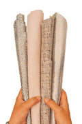 Bundle of 4 powder PINK - beige leather skins, pack of solid color, METALLIC, printed goatskins as per picture B19519-MT(st) La Garzarara