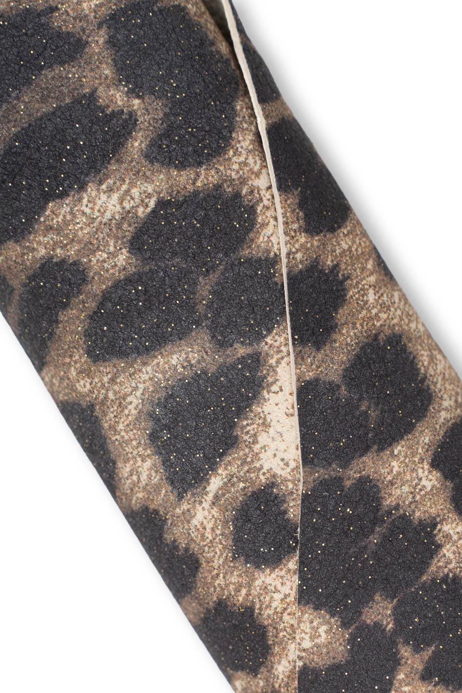Assortment of GOLD leather skins, pack of 3 ANIMAL printed goatskins, top quality matching hides for diy projects B19518-MT(st) La Garzarara