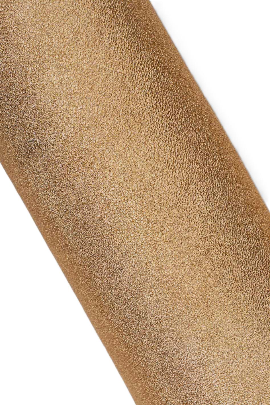 Assortment of GOLD leather skins, pack of 3 ANIMAL printed goatskins, top quality matching hides for diy projects B19518-MT(st) La Garzarara