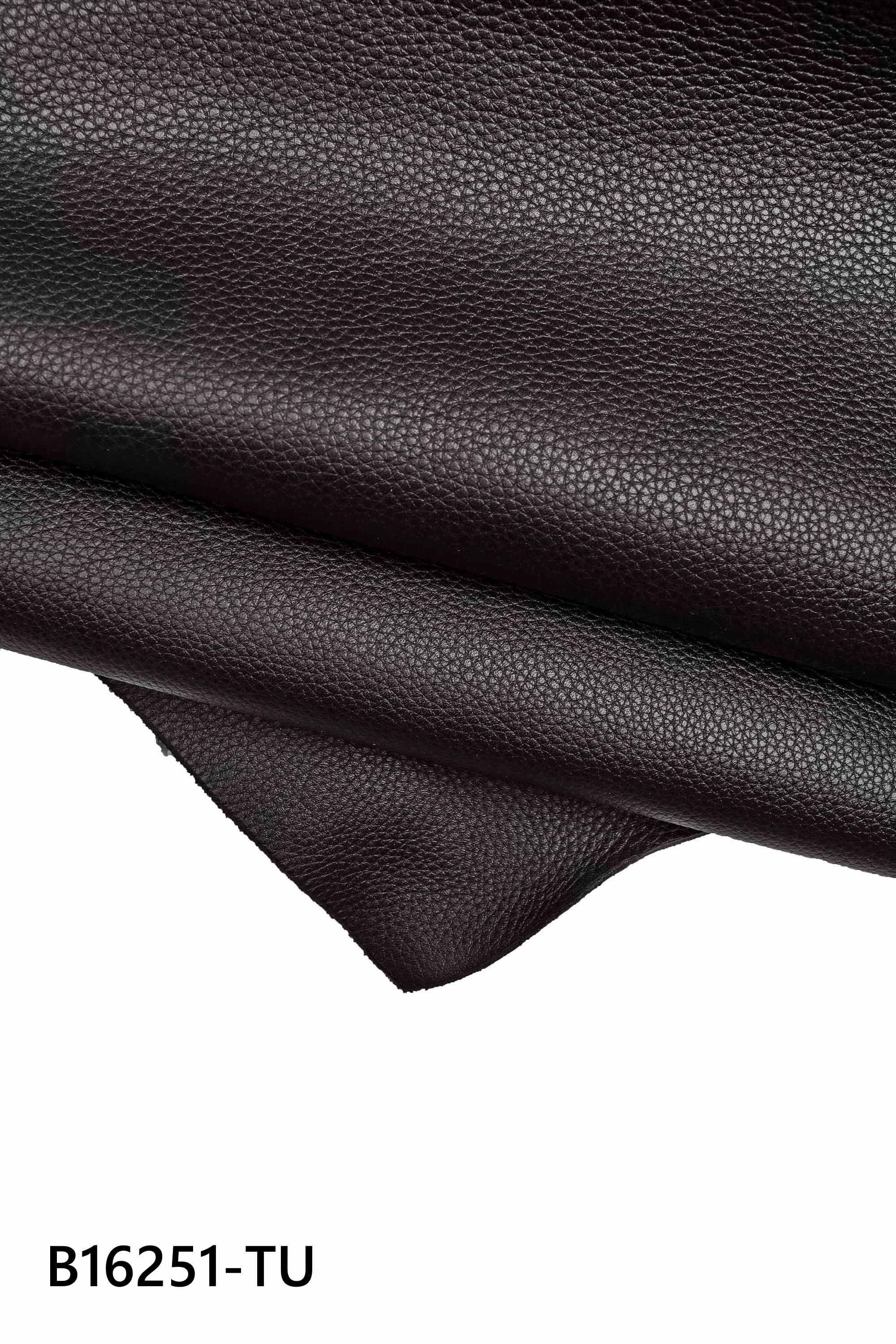 Blue leather hides collection, SOLID COLOR, genuine leather hides, smooth and pebbled leather, calfskin, lambskin, goatskin, for crafts