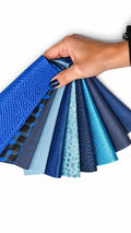 Aqua to Turquoise Leather Scraps, Light Blue and Teal Remnants, Random Offcuts for Crafts 6x5"/15x12 cm 10x8"/25x20 cm PREMIUM4
