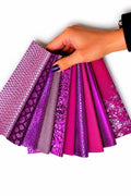 Rose to Purple Leather Scraps, Fuchsia Magenta and Mauve Remnants, Premium Offcuts for Accessories 6x5"/15x12 cm 10x8"/25x20 cm PREMIUM5