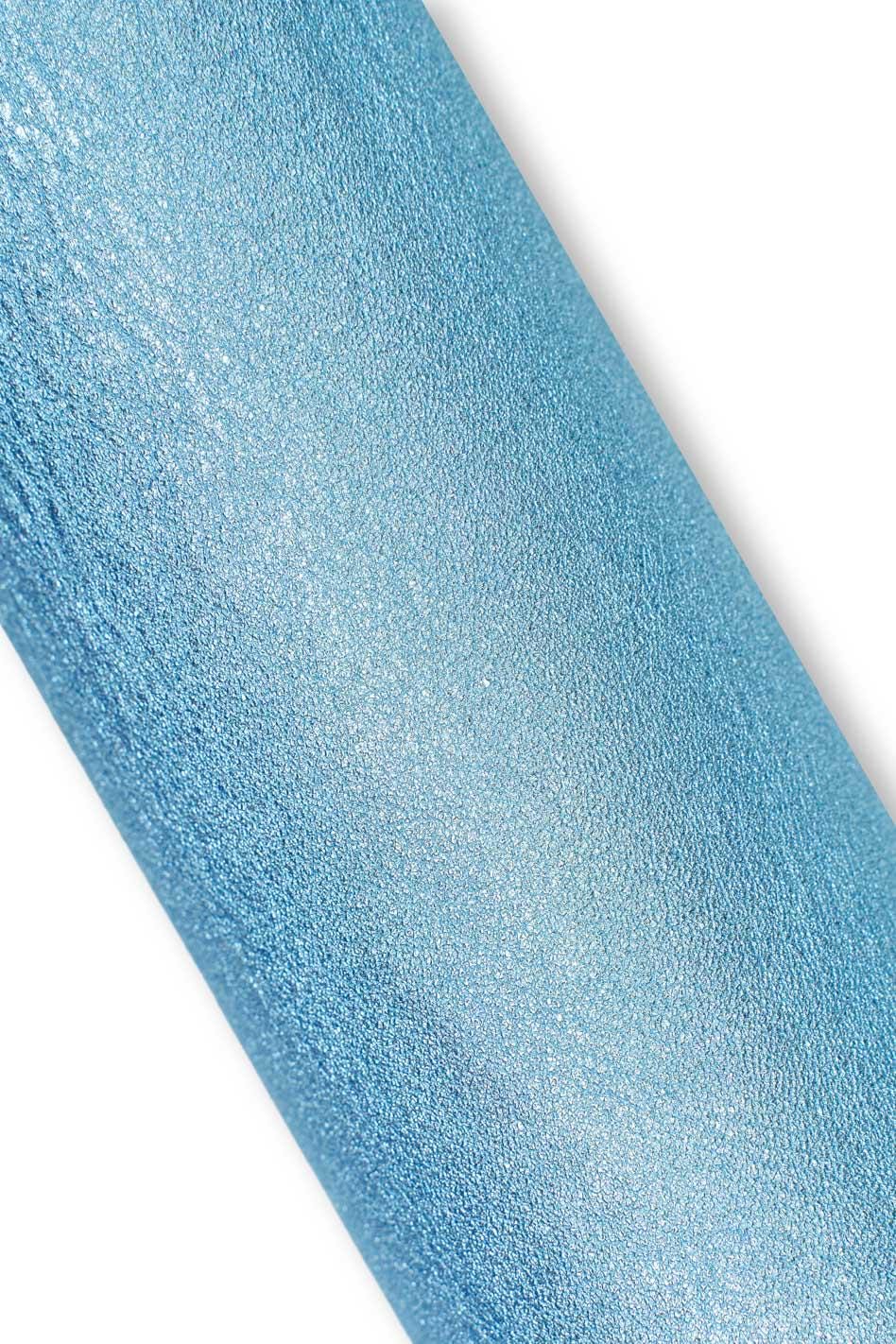 Pack of 3 light BLUE - bluette leather skins, smooth METALLIC and textured goatskins, soft bright materials B19527-MT(st) La Garzarara