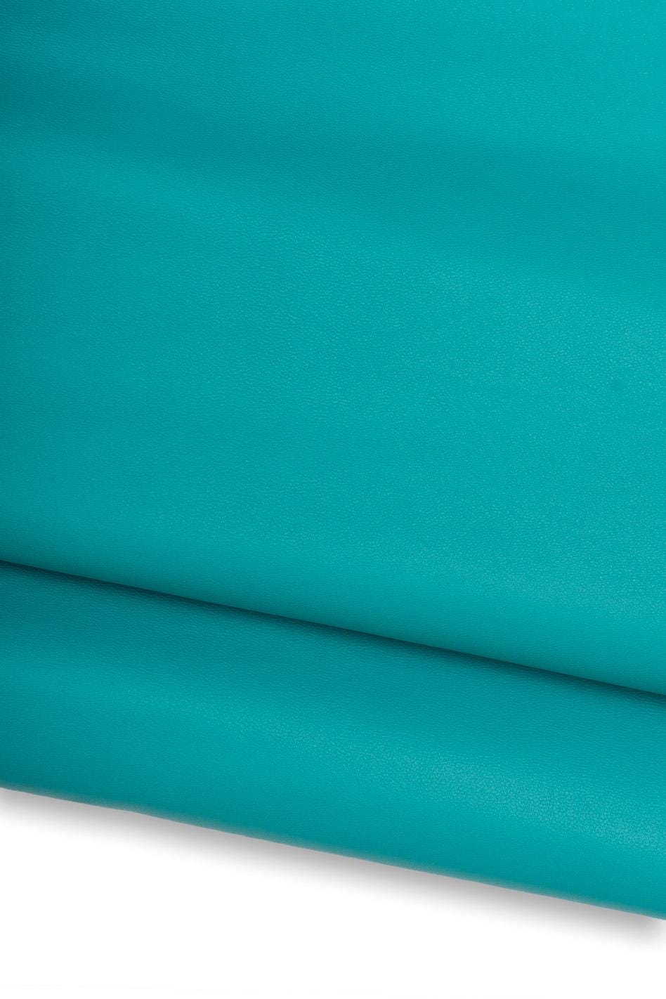 Turquoise SMOOTH leather skin, SOFT matt sheepskin nappa, sporty lambskin for crafting creations, 1.1 - 1.3 mm B18820-TU LaGarzarara