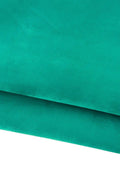 Turquoise SUEDE leather hide, solid color SOFT baby calf, 0.7 - 0.9 mm , ideal for crafters B19138-TU La Garzarara