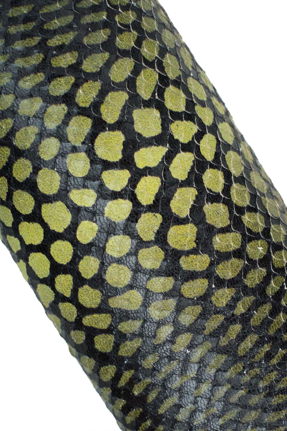 SNAKE textured leather skin, REPTILE pattern on semi glossy goatskin, python printed hide for carfters B19659-ST La Garzarara