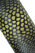 SNAKE textured leather skin, REPTILE pattern on semi glossy goatskin, python printed hide for carfters B19659-ST La Garzarara